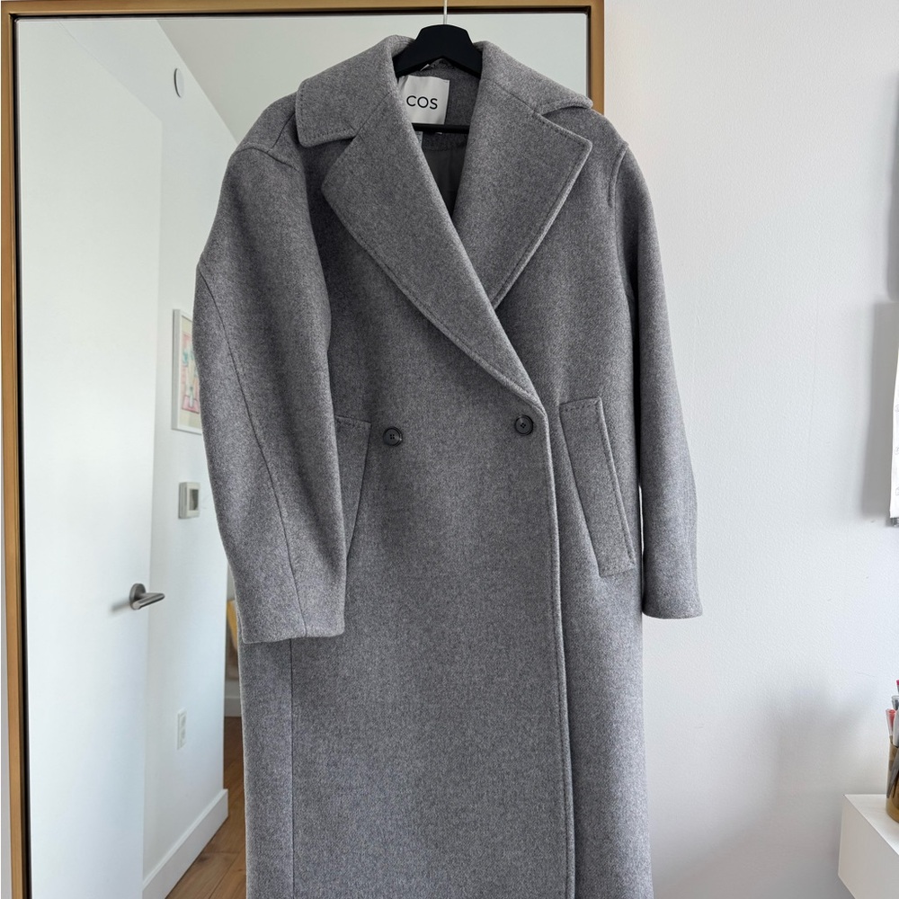 COS Oversized Double-Breasted Wool Coat